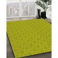 thumbnail image 3 of Ahgly Company Machine Washable Indoor Square Transitional Dark Golden Rod Brown Area Rugs, 3' Square, 3 of 7