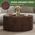 thumbnail image 4 of Uforic 16''H Burl Wood Coffee Table, Natural Coffee Side Table For Living Room Bedroom, Brown, 4 of 9