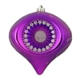 thumbnail image 3 of 8" Gold Glittered Retro Reflector Shatterproof Christmas Onion Ornament, 3 of 7