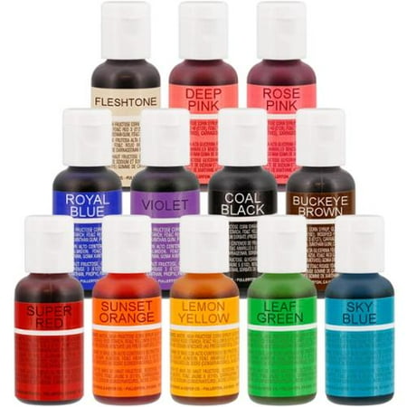12 Color Chefmaster Liqua-Gel Cake Coloring Set, 0.7 oz. Kit by US ... 12 Color Chefmaster Liqua-Gel Cake Coloring Set, 0.7 oz. Kit by US ...