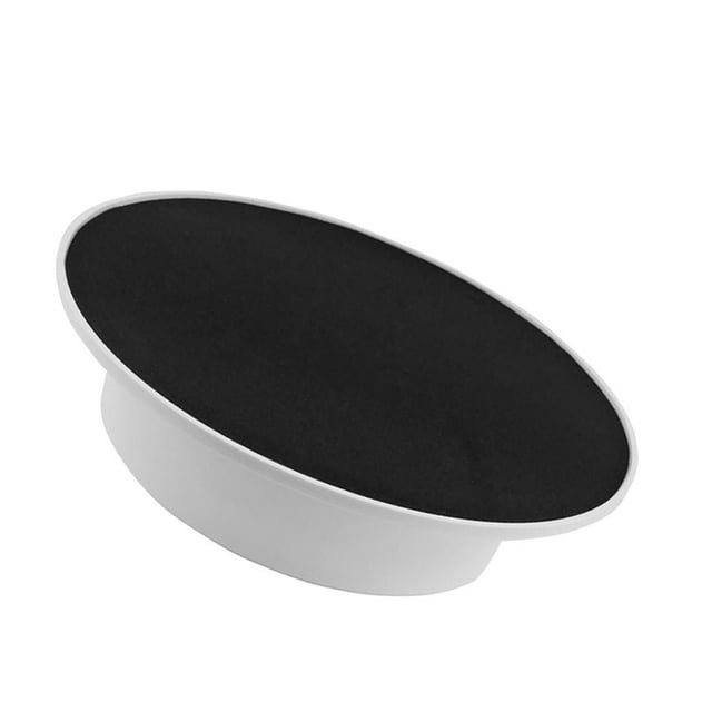 Soporte giratorio para Joyería Baoblaze Pantalla Giratoria USB Batería blanca Negro