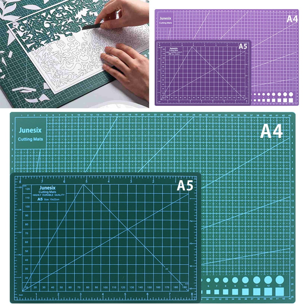 Cutting mat A2/A3/A4/A5 Double-Sided PVC Cutting Mat Durable Self-Healing Cut Pad Patchwork Tools Handmade Accessory Cutting Plate One pad Multi-Purpose Color : 21x15CM