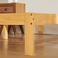 thumbnail image 5 of Subrtex 12" Solid Wood Platform Bed Frame with Wooden Slats, Natural Wood, King, 5 of 8