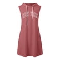 thumbnail image 4 of Vestido informal de mujer con estampado de letras: fácil de lavar, ligero, adecuado para ir al colegio y para citas, 4 of 4