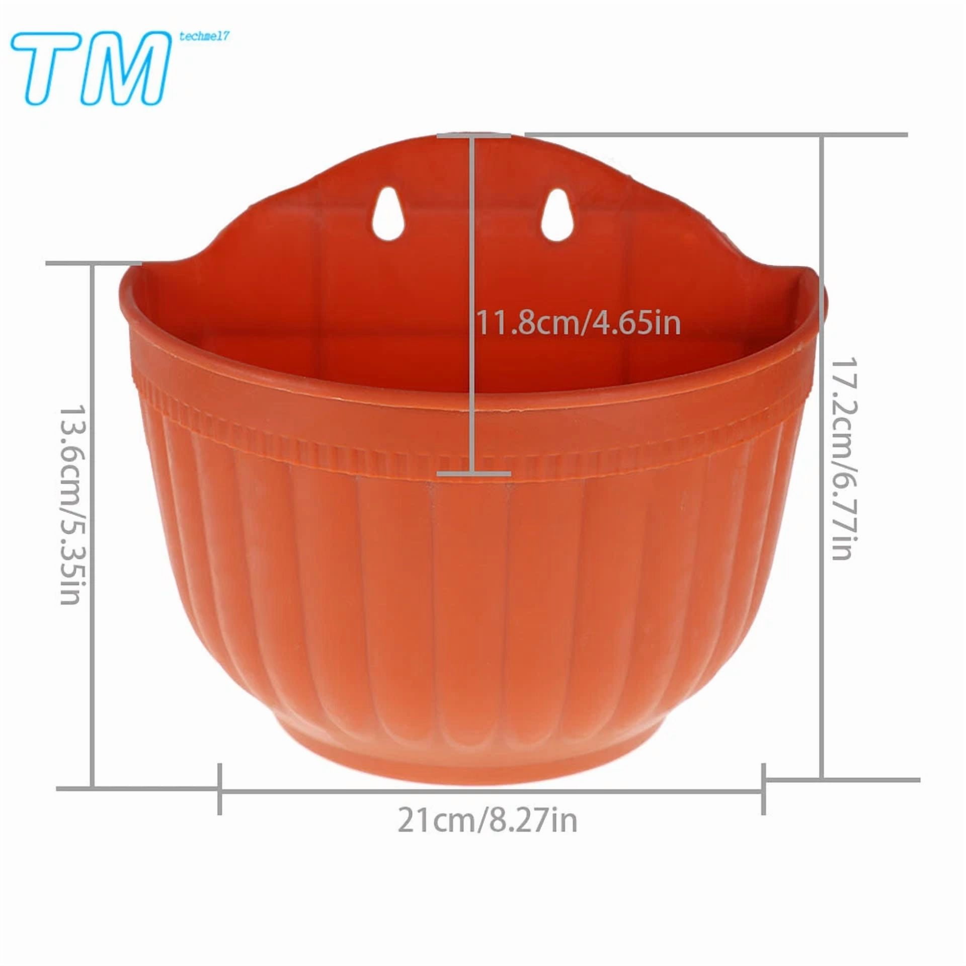 PURELY- 4 Pcs Intelligent Design Hanging Planter Flower Pot For Garden Porch Balcony