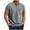 Gray, variant on RRMuAzgs Men's Corduroy Collared Pullover Tops Short Sleeve Casual Tee Shirts Summer Loose Fit 3 Button T-shirts
