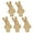 Light brown, variant on 5Pcs Rabbits Pendant Plush Rabbits Plush Stuffed Rabbits Keychain Bouquet Toy For Ornaments Activity Gifts