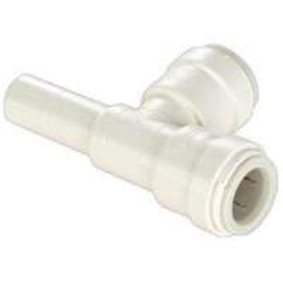 WATTS 3533-10 Tube Tee, 1/2 in, Sweat Push-Fit, Plastic, White, 100 psi Pressure