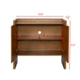 thumbnail image 7 of Walnut-colored Sideboard, Buffet Cabinet with Storage, Rustic Storage Cabinet for Entryway, Hallway, Living Room, Kitchen, Dining Room, 33.9"×15"×31.5", 7 of 7