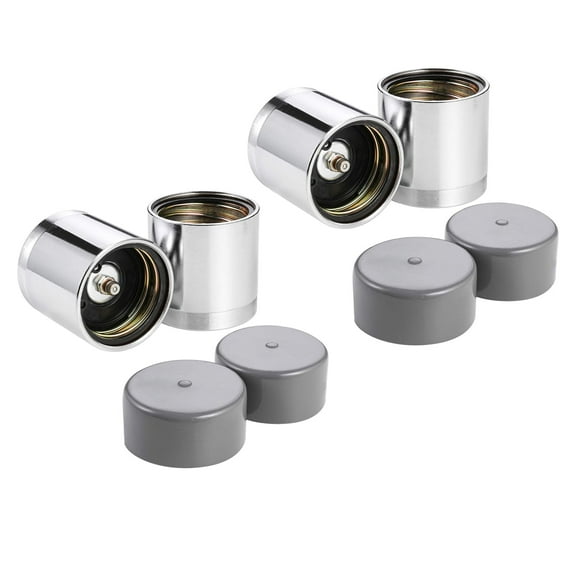 CZC AUTO Bearing Protectors, Fits 1.98in Bore Diameter with Dust Covers Chromed, 4 Pack