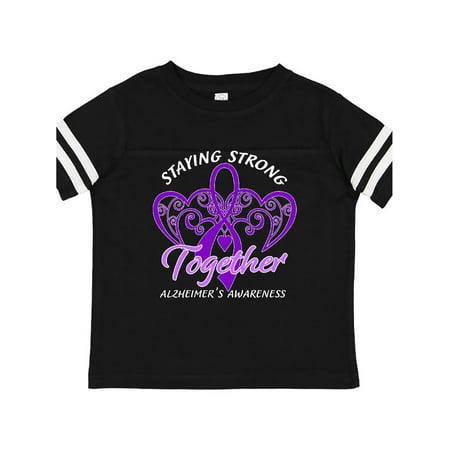 

Inktastic Staying Strong Together Alzheimer s Awareness Purple Ribbon Gift Toddler Boy or Toddler Girl T-Shirt