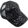 thumbnail image 5 of Sequin Baseball Cap Adjustable Breathable Visor Cap for Men & Women Shiny Glitter Cap Mardi Gras Hat, 5 of 7