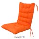 thumbnail image 5 of Kearding Cojín para silla de ratán, colchón de pana, respaldo, sillón reclinable, cojines gruesos para asiento, alfombrilla para el hogar, Decoración del hogar Naranja, 5 of 6