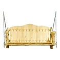 thumbnail image 1 of Montana Woodworks Handcrafted Transitional Wood Porch Swing in Gold, 1 of 2