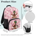 thumbnail image 7 of KUIFORTI Pink Camo Duck Girls Backpack Cute Kids School Bag Large Capacity Backpack with Front Pockets for Elementary Primary Middle Back to School Essentials Gifts, 7 of 7