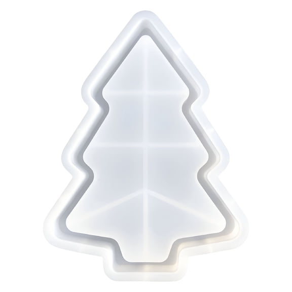ACDANC Silicone Serving Platter Mould Christmas Tree Shaped Dish Molds Epoxy Resin Mold for Jewelry Storage Tray Making Christmas Tree Silicone Mold