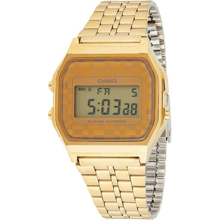 Casio Men's Vintage Digital Quartz Gold Tone Stainless Steel Watch A159WGEA-9A