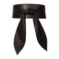 thumbnail image 1 of Cinturón ancho Obi Yinane negro, 1 of 8