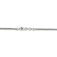 thumbnail image 4 of Real 14kt White Gold 1.75mm Semi-Solid Round Box Chain; 18 inch; Lobster Clasp; for Adults and Teens; for Women and Men, 4 of 5
