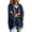#0002-Navy, variant on Summer Cotton Midi Dress Loose Dress for Women Plain Crew Neck Short Sleeve Basic T-Shirts Casual Dresses with Pocket
