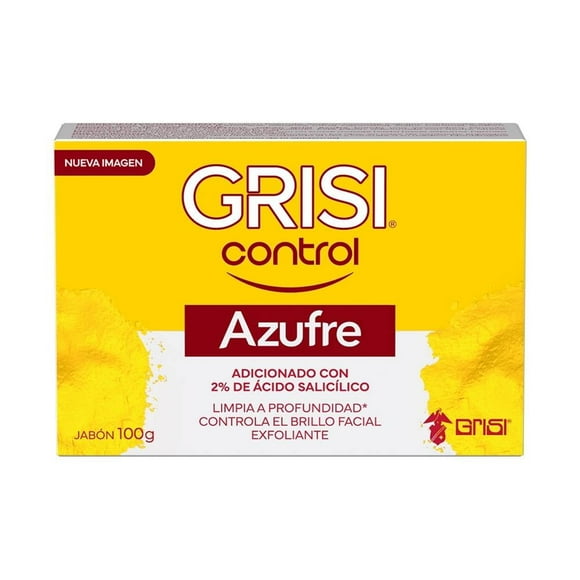 Jabón Grisi Control Barra azufre 100g