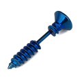 thumbnail image 1 of 1PCS Stylish Unisex Piercing Stainless Steel Whole Screw Shape Earring Punk Allergy Free Ear Stud, 1 of 10