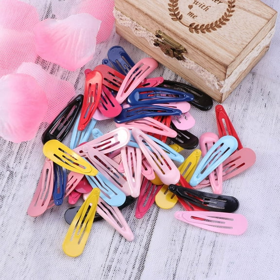 NICEXMAS 50Pcs Metal Hair Clips In Assorted Color For Childrens Prevents Hair From Messy