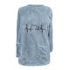 thumbnail image 4 of Puntoco Blusa de manga larga cálida con cuello redondo y bolsillo holgado de invierno para mujer Puntoco Puntoco-3449, 4 of 4