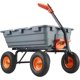 thumbnail image 1 of 800 lbs garden dump cart - utility cart con 10in tires, heavy duty wheelbarrow tires para yard, garden y lawn, 1 of 5