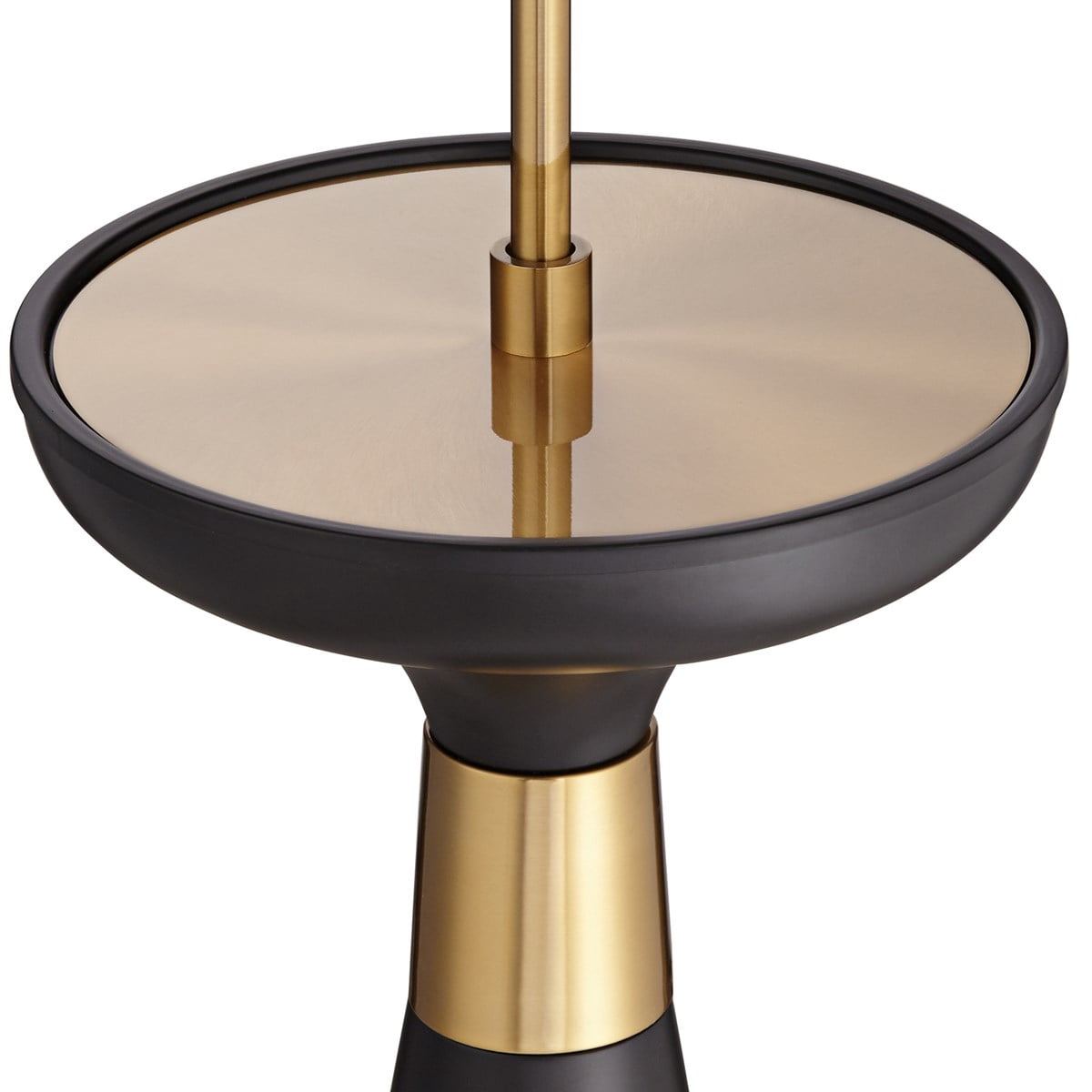Pacific Coast Two Light Floor Lamp - Black Finish, Curved Crossing Posts, White Glass Shades, Transitional Style