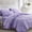 Lavender Purple, variant on 7-Piece Full Pink Blush Pinch Pleat Pintuck Comforter Set, All Season Bed in a Bag with Sheets
