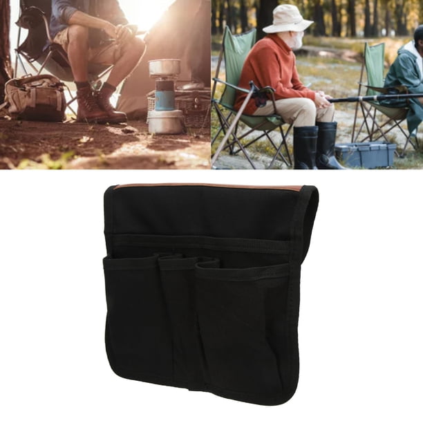 Organizador de Reposabrazos, Organizador de Reposabrazos de Sofá de Lona, Bolsa Lateral para Silla de Ruedas Con Bolsillos para Playa Al Aire Libre