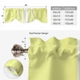 thumbnail image 6 of Yellow White Stripe Tie Up Valance Curtains for Windows, Kitchen Curtains Window Treatments, Modern Rustic Vertical Striped Short Window Shades Valances for Bedroom Bathroom Cafe 42"x18", 6 of 8