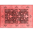 thumbnail image 1 of Ahgly Company Indoor Rectangle Oriental Red Industrial Area Rugs, 2' x 4', 1 of 4