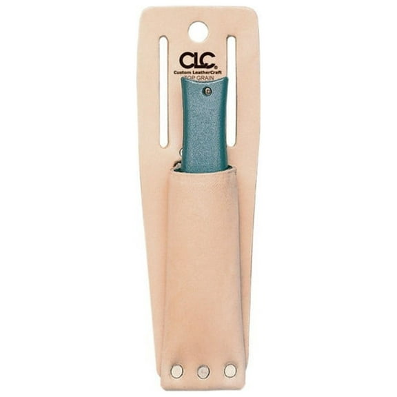 Top-Grain Leather Utility Knife Sheath With Fiber Liner