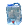 thumbnail image 3 of Contenedor de agua shamjiam 28 L azul transparente con grifo para exteriores, 3 of 8
