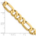 thumbnail image 4 of Leslie 14k Yellow Gold 7.5mm Flat Figaro Chain, 4 of 5
