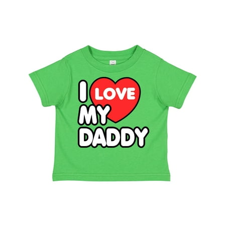 

Inktastic I Love My Daddy Gift Toddler Boy or Toddler Girl T-Shirt