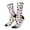 2 Black-2, variant on Colorful Numbers Print Adult Socks for Men & Women,Calf Socks, Ankle Socks,Boots Socks,Breathable Casual Sock,Unisex Crew Socks