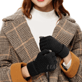 thumbnail image 2 of Guantes De Invierno De Lana Tejido,  ROSA/GRIS/NEGRO/CAFE, 2 of 5