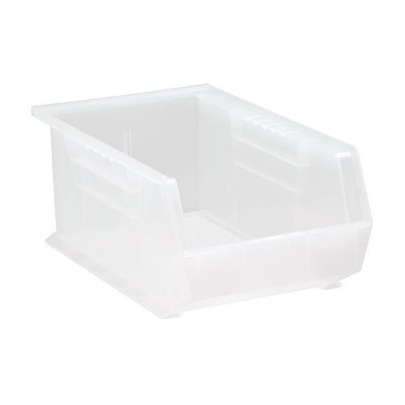 Quantum QUS241 Bac de Rangement en Plastique Empilable Ultra, 13 Pouces par 8 Pouces par 6 Pouces, Transparent, Boîte de 12