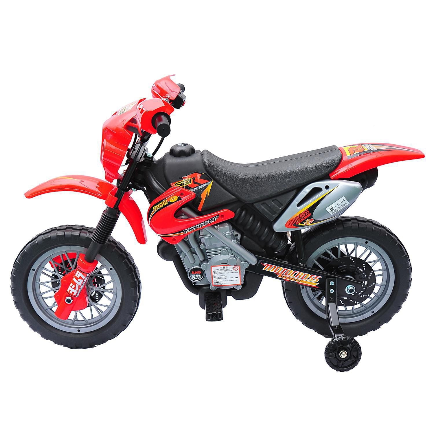 Aosom 6V Electric Kids Ride-On Motorcycle Training Wheels