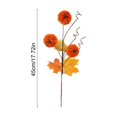 thumbnail image 3 of Linnome Fall Simulated Pumpkin Branch Decor Artificial Berry Plastic Stem Garland for Mantel Dining Table Autumn Harvest Home Ornament 17.71x5.91x3.94in, 3 of 6