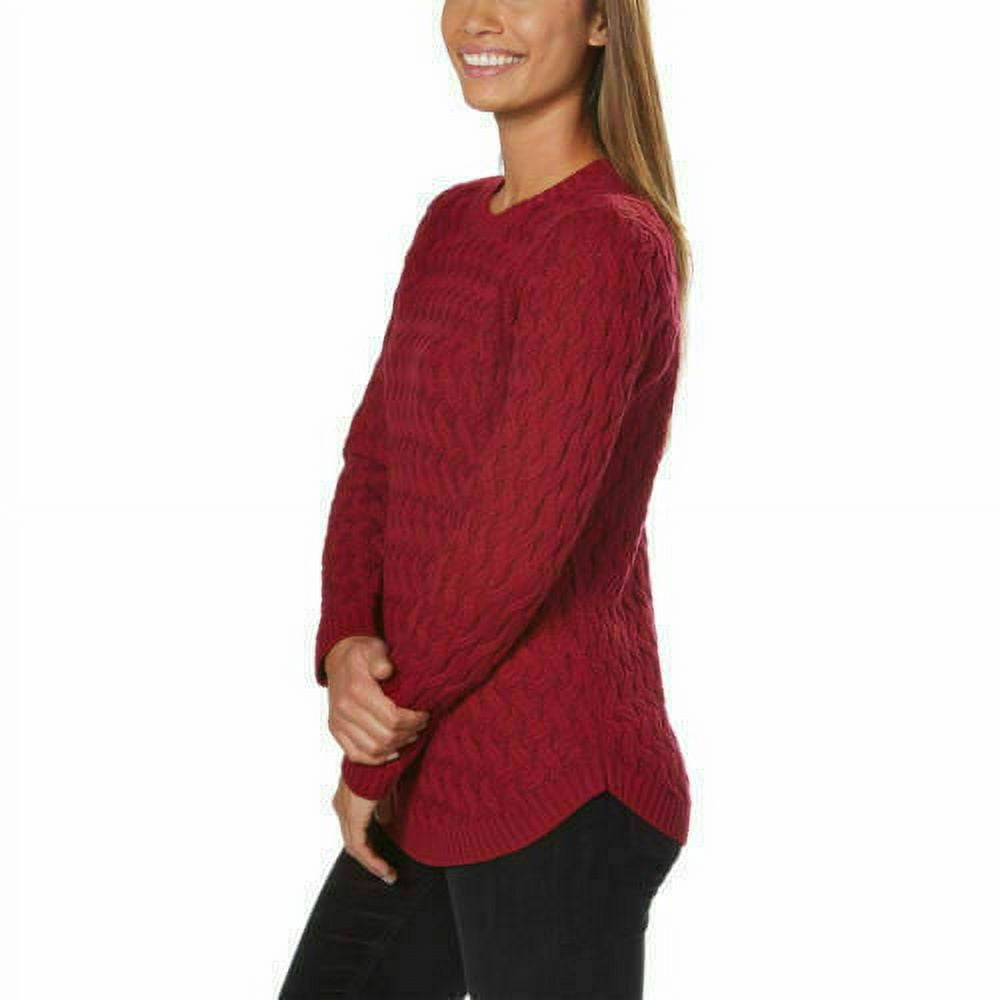 Wholesale Women's Knitwear Sweater Stone Embroidered Red - 30317