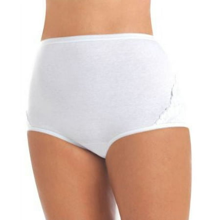 Women's Vanity Fair 15321 Perfectly Yours Ravissant Cotton Brief Panty (Star White 6)