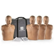 Prestan CPR Training Dark Skin Tone Adult Training Manikin 4 Pack