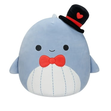 Squishmallows Original 12 inch Samir the Blue Whale With Heart - Child's Ultra Soft Plush Toy