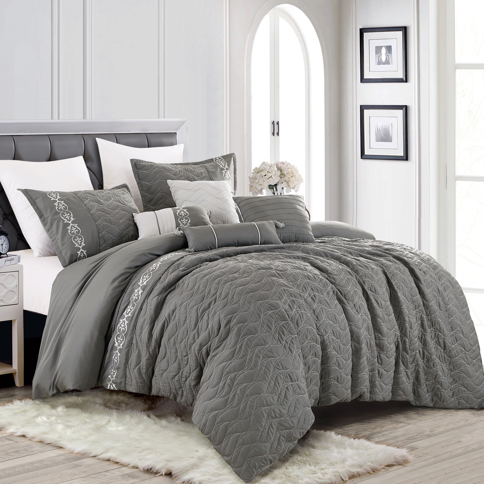 King Size Gray Comforter Set - How To Blog