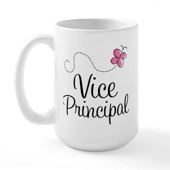 CafePress - Vice Principal (Pink) Large Mug - 15 oz Ceramic Large White Novelty Mug