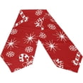 thumbnail image 2 of SKYSONIC Rectangle Christmas Red Background Printed Table Runner 13x70in for Wedding Birthday Holiday, 2 of 5